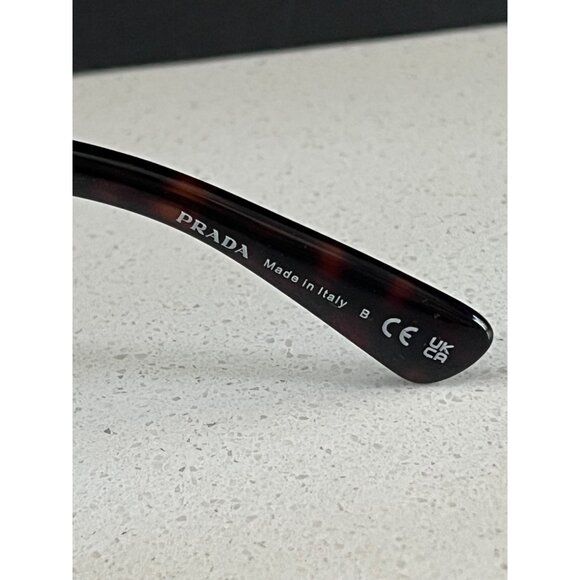 Prada PR A04S are bold brown tortoise square sunglasses - Picture 6 of 14